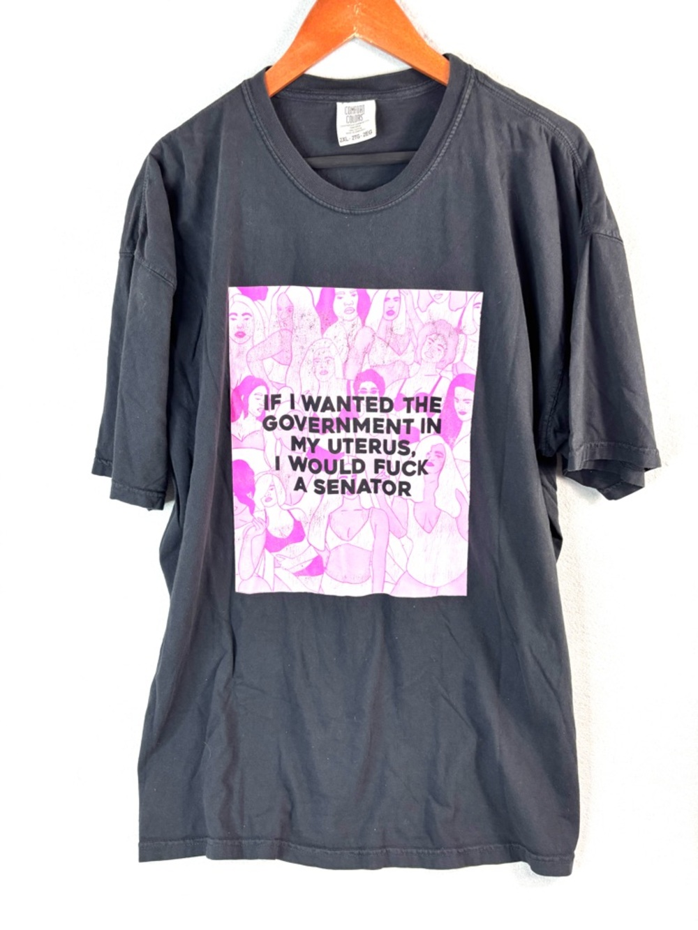 Comfort Colors 2X If I Wanted the Government in My Uterus